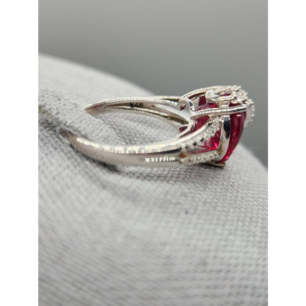 Gemstone Classics Ruby Heart Pendant 30" Necklace… - image 5